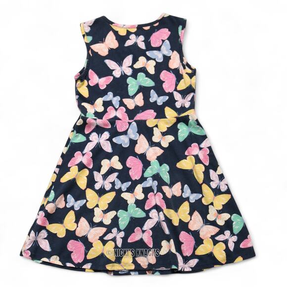 4/$20 - Wonder Nation Girls Casual Summer Dress Butterfly Multicolor Size M 7/8 - Picture 4 of 7
